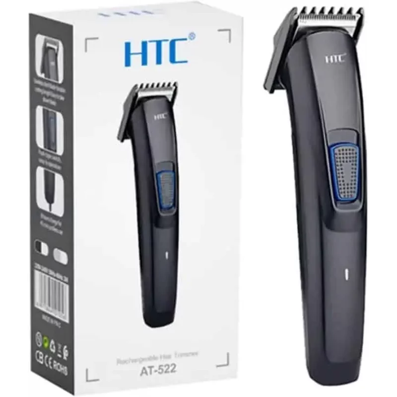 HTC AT-522 Rechargeable Cordless Hair & Beard Trimmer for Men – Black